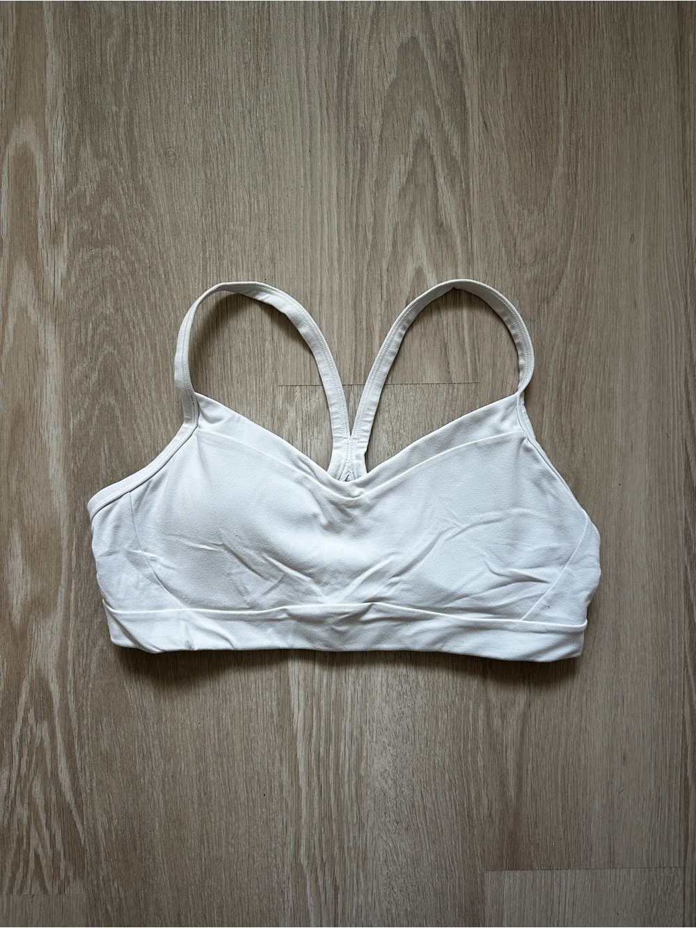 Women's White Sports Bra